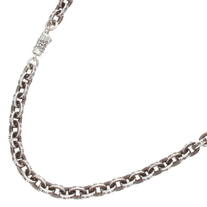 クロムハーツ Chrome Hearts　サイズ:18inch PAPER CHAIN 18 ペーパーチェーン18inch シルバーネックレス(シルバー 33.96g)【814042】【NO05】【小物】【中古】bb170#rinkan*B