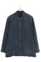 クロムハーツ Chrome Hearts　サイズ:XL（JVP） LAST BITE ラストバイト クロスボールボタンデニム長袖シャツ(インディゴ×シルバー)【914042】【GZ11】【メンズ】【中古】bb382#rinkan*B