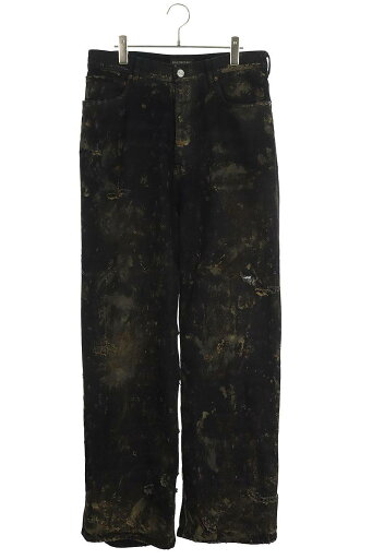 バレンシアガ BALENCIAGA サイズ:XS 23SS 745248 TBP47 デストロイ加工バギーデニムパンツ(ブラック)【914042】【HJ12】【メンズ】【中古】bb132#rinkan*B バレンシアガ BALENCIAGA サイズ:XS 23SS 745248 TBP47 デストロイ加工バギーデニムパンツ(ブラック)【914042】【HJ12】【メンズ】【中古】bb132#rinkan*B