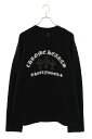 クロムハーツ Chrome Hearts　サイズ:L セメタリークロスパッチ刺繍カシミアニット(ブラック)【924042】【SJ02】【メンズ】【中古】bb17#rinkan*S