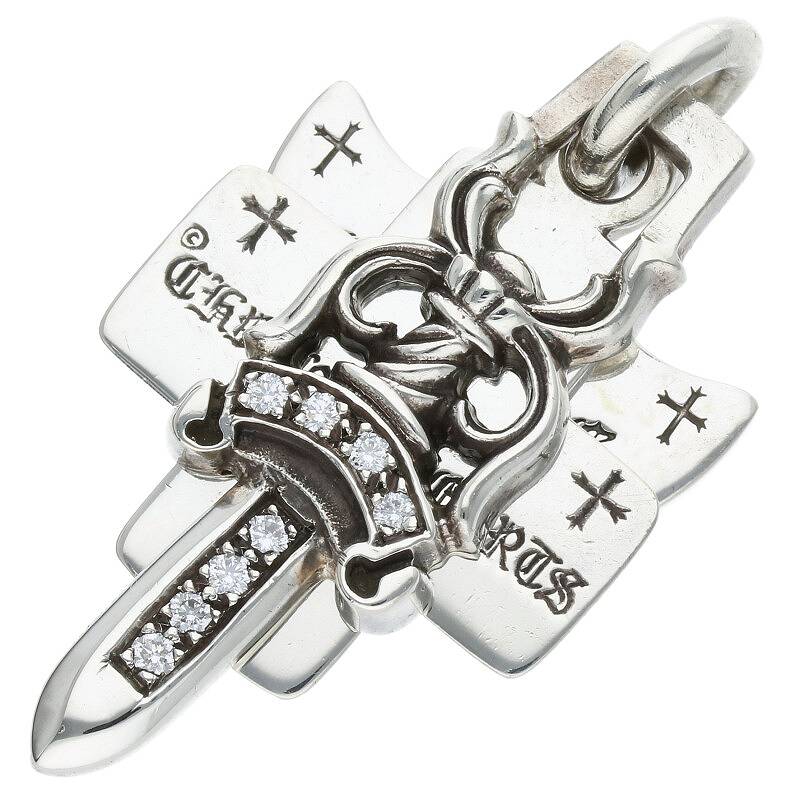 ϡ Chrome Hearts 3TRINKETS P DMND ꡼ȥ󥱥å PAVE Сͥå쥹ȥå(Сߥꥢ 25.63g)015042ۡOS06ۡھʪۡšbb169#rinkan*B