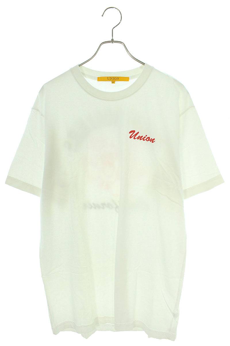 ユニオン UNION　サイズ:IV バックボウリングプリントTシャツ(ホワイト)bb14#rinkan*A