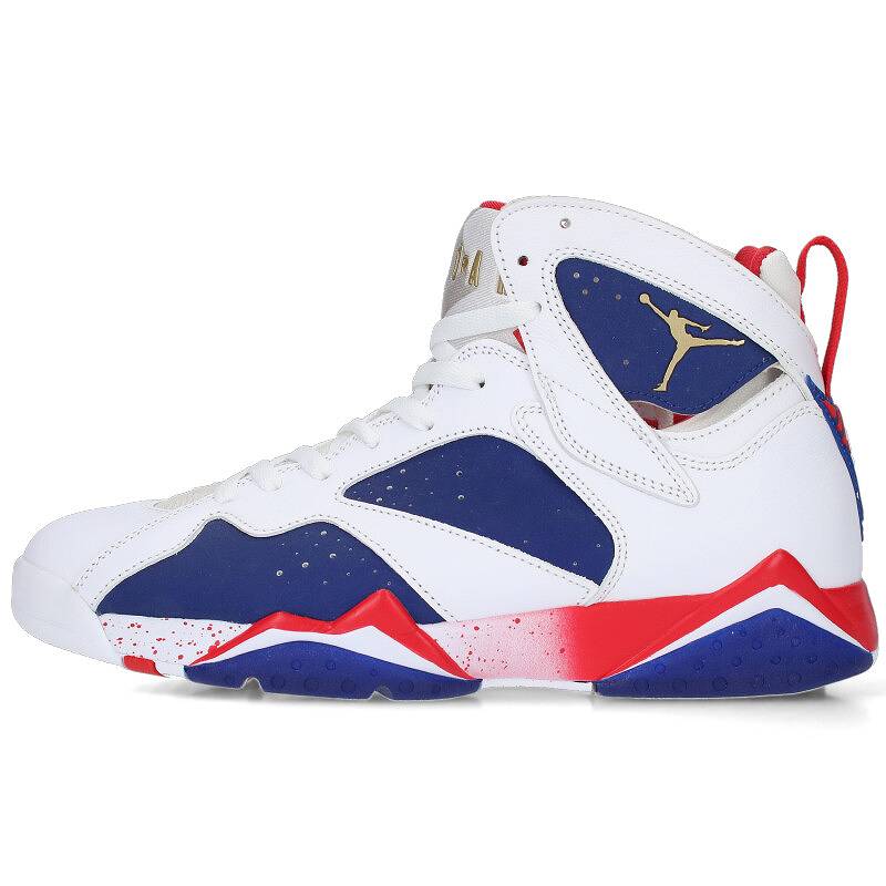 ナイキ NIKE サイズ:27cm AIR JORDAN 7 RETRO TINKER ALTERNATE OLYMPIC 304775-123 エアジョーダン7 レトロティンカー オルタネイトスニーカー(ホワイト×ブルー)【615042】【BS99】【メンズ】【小物】【中古】bb344 rinkan S