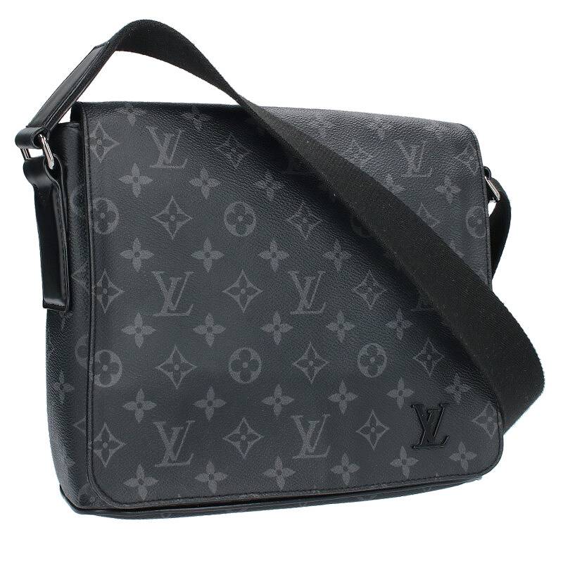 ルイヴィトン LOUISVUITTON　サイズ:PM M44000 ディストリクトPM NM モノグラムエクリプスショルダーバッグ(ブラック×グレー)【605042】【GZ11】【小物】【中古】bb62#rinkan*B