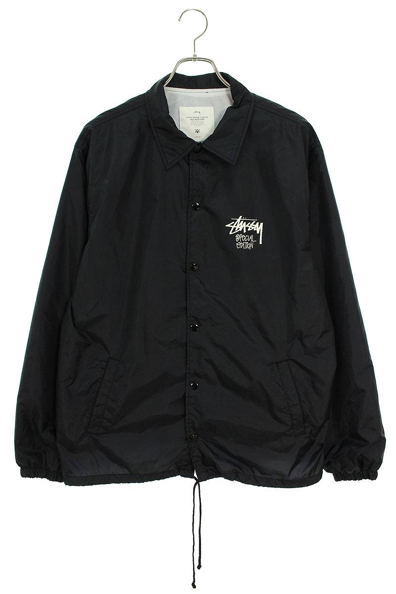 ステューシー STUSSY　サイズ:L OSAKA MINAMI CHAPTER DECADE ONE COACH JACKET 大阪南チャプト10周年ナイロンコーチジャケットブルゾン(ブラック)bb378#rinkan*B