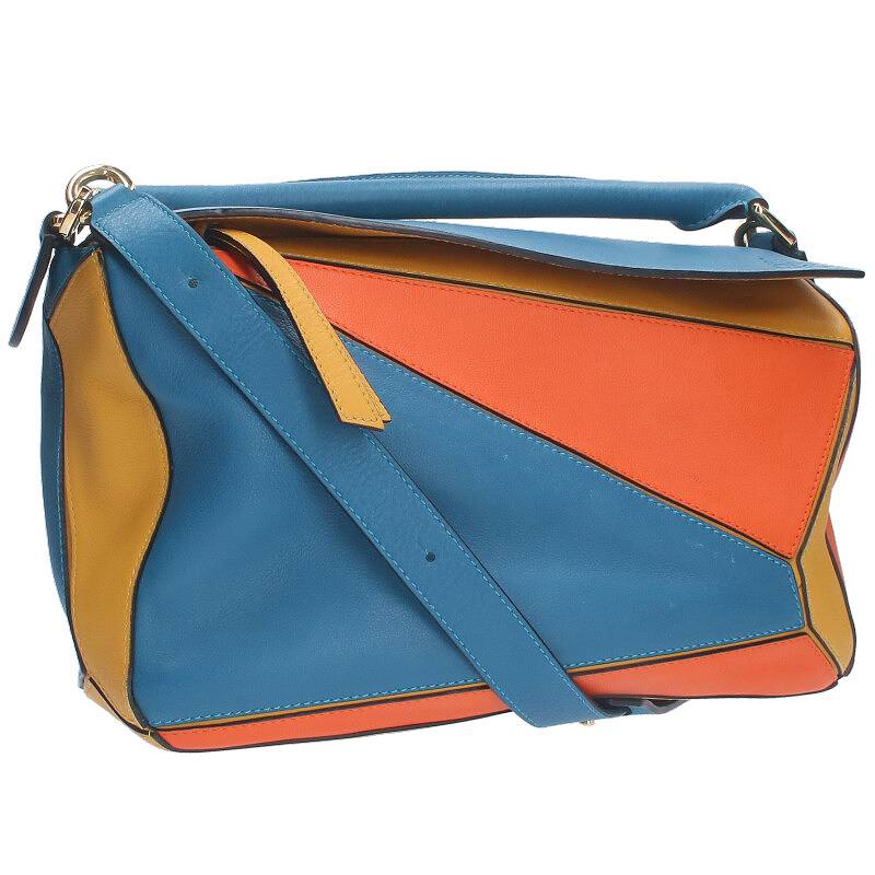 ロエベ LOEWE　 パズルバッグ ジョンアラン2WAYショルダーバッグ(マルチ)【015042】【SB01】【小物】【中古】bb33#rinkan*B