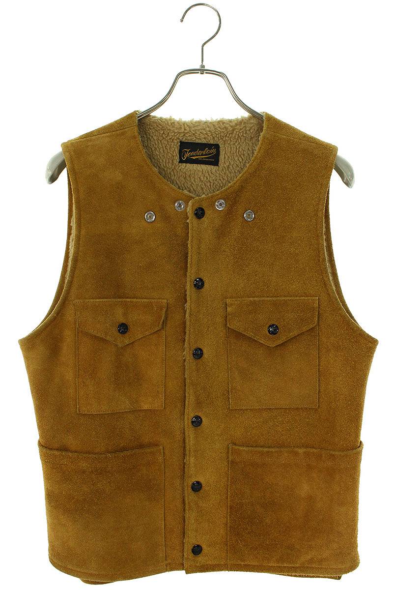 テンダーロイン TENDERLOIN　サイズ:XS T-SUEDE VEST 裏ボアスエードベスト(ブラウン)bb51#rinkan*B