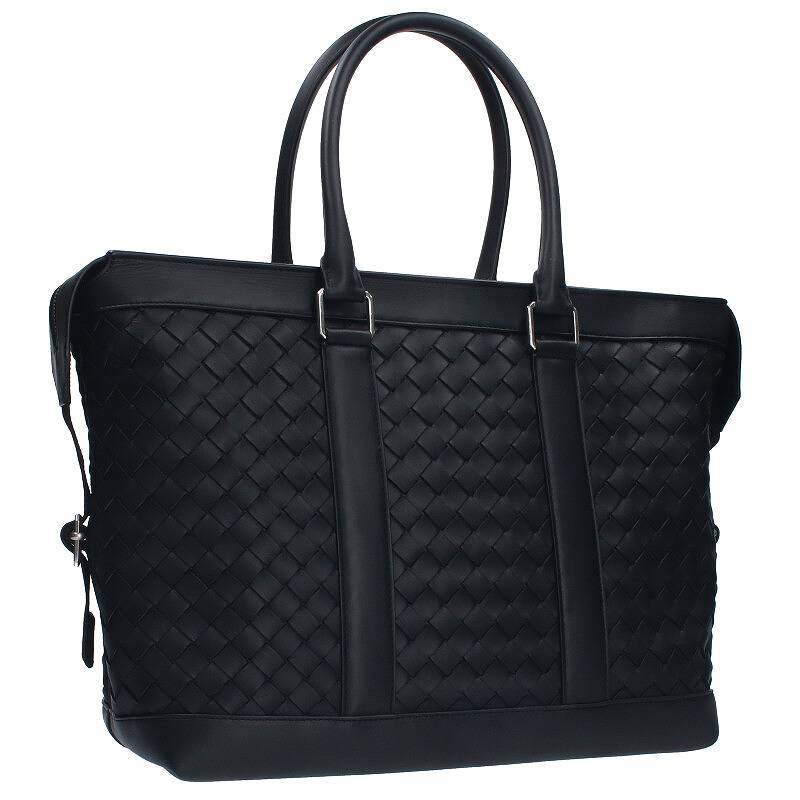 ボッテガヴェネタ BOTTEGA VENETA　 クラシックイントレチャートレザートートバッグ(ブラック)【215042】【SB01】【小物】【中古】【準新入荷】bb429#rinkan*A