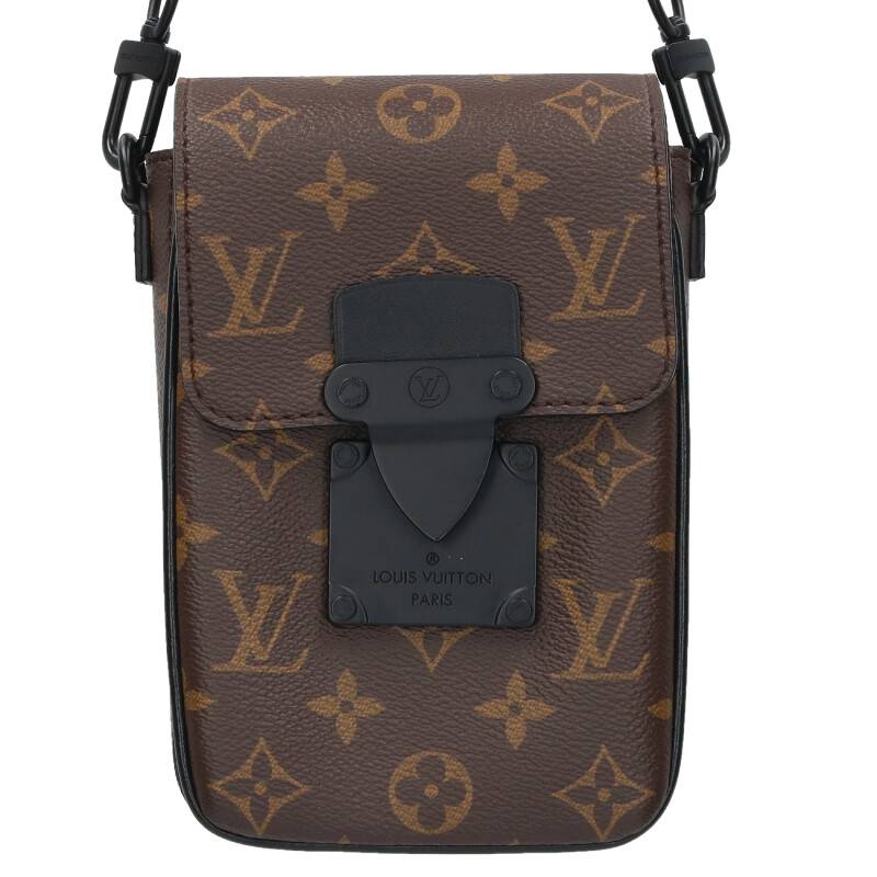 ルイヴィトン LOUISVUITTON　 M81522 モノグラムレザーショルダーバッグ(ブラウン×ブラック)【206042】【FK04】【小物】【中古】【準新入荷】bb223#rinkan*A