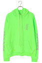 クロムハーツ Chrome Hearts サイズ:M SWTSHRT HD PLVR LTD マイアミ限定袖ロゴプリントプルオーバーパーカー(グリーン×シルバー...