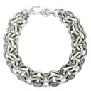クロムハーツ Chrome Hearts 2 DOUBLE B RING ダブルBリング シルバーブレスレット(シルバー 87.11g)【716042】【SJ...