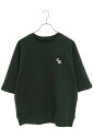クロムハーツ Chrome Hearts サイズ:M SLOW RIDE 胸CH刺繍半袖スウェットTシャツ(グリーン)【226042】【SJ02】【メンズ】【中...