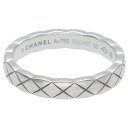 シャネル CHANEL サイズ:9号 ココクラッシュミニ K18WGリング(ホワイトゴールド 3.87g)【117042】【SS13】【小物】【中古】bb51#rinkan*B