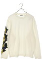 バーバリー Burberry サイズ:L 8090487 袖アイビーロゴプリント長袖カットソー(ホワイト)【417042】【BS55】【メンズ】【中古】bb21...