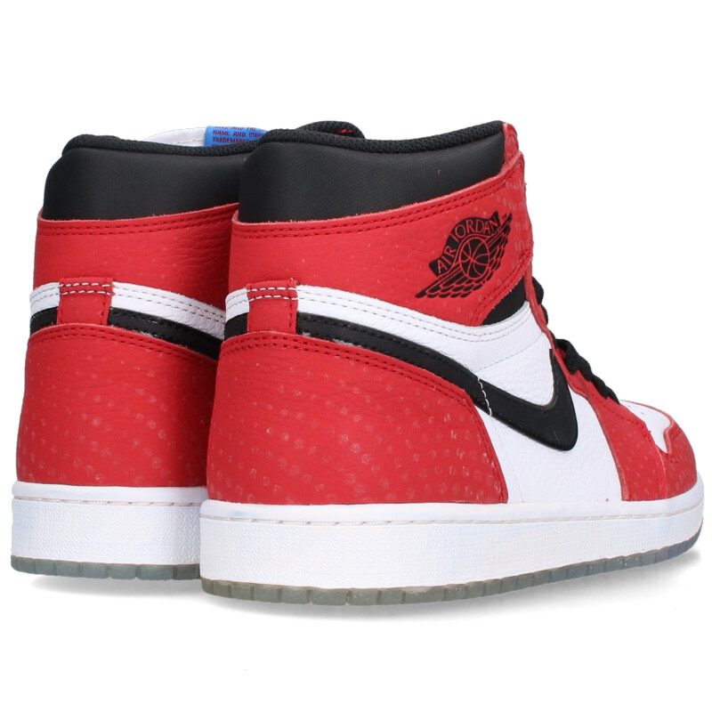 ナイキ NIKE　サイズ:27cm AIR JORDAN 1 RETRO HIGH OG ORIGIN STORY 555088-602 エアジョーダン1レトロオリジンストーリースニーカー(レッド×ホワイト)【417042】【SB01】【メンズ】【小物】【中古】bb51#rinkan*A