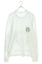 クロムハーツ Chrome Hearts サイズ:XL CH L S LTD ロサンゼルス限定ホースシュープリント長袖カットソー(ホワイト)【517042】【S...