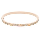 カルティエ Cartier サイズ:18 LOVE BRACELET SM ラブブレス K18PGアフターPAVEダイヤブレスレット(ピンクゴールド×クリア 2...