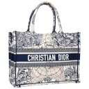 ディオール DIOR サイズ:M BOOK TOTE ブックトート ピエトロルッフォトートバッグ(ホワイト調)【627042】【BS55】【小物】【中古】bb2...