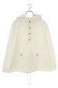 セリーヌ CELINE サイズ:38 2W393385O エンブレムボタンアノラックプルオーバーパーカー(ホワイト)【627042】【BS55】【レディース】【...