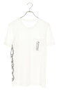 クロムハーツ Chrome Hearts サイズ:S CH T-SHRT 1 バックファイヤープリントTシャツ(ホワイト)【423052】【NO05】【メンズ】【中古】bb415#rinkan*B