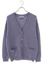 ミュウミュウ miumiu サイズ:42 MMF759 バックロゴカシミヤ混カーディガン(パープル)【928042】【SB01】【レディース】【新古品】bb20...