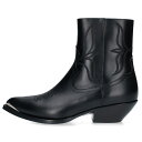 セリーヌ CELINE サイズ:41 24SS 359354505C レオンジップドメタルトゥブーツ(ブラック×シルバー)【108042】【SB01】【メンズ】...