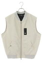 アミリ AMIRI サイズ:XL ボンバージップアップベスト(ホワイト×ブラック)【108042】【BS55】【メンズ】【中古】bb356#rinkan*A