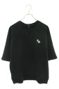 クロムハーツ Chrome Hearts サイズ:M SLO RIDE CH刺繍スウェットTシャツ(ブラック×シルバー)【308042】【SJ02】【メンズ】【...