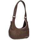 クロムハーツ Chrome Hearts ラベル付きレザーハンドバッグ(ブラウン×ピンク)【308042】【GZ11】【小物】【中古】bb339#rinkan...