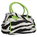 クロムハーツ Chrome Hearts MOCHITA HAND BAG クロスパッチ2WAYショルダーハンドバッグ(ブラック×ホワイト×グリーン)【308...
