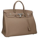 エルメス HERMES サイズ:40 バーキン40 B刻印 SV金具トゴエトゥープハンドバッグ(ベージュ調)【808042】【GZ11】【小物】【中古】bb37...