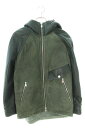 エルメス HERMES サイズ:46 シャーリングムートンボアレザージャケット(グレー×ブラック)【218042】【BS55】【メンズ】【中古】bb382#ri...