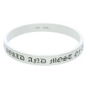 クロムハーツ Chrome Hearts BANGLE SPACER 9mm 9mmプレーンスペーサー シルバーバングル(シルバー 54.35g)【51804...