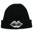 クロムハーツ Chrome Hearts PPO CHOMPER BEANIE クロスボールレザーチョンパーカシミアビーニーキャップ帽子(ブラック×シルバー×...