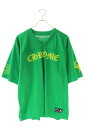 クロムハーツ Chrome Hearts サイズ:L MESH WARM UP JERSEY TEE CHプリントメッシュTシャツ(グリーン)【428042】【...