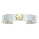 ゴローズ goro's サイズ:M 平打ちブレス M ブレスレット(シルバー×ゴールド 33.85g)【728042】【HJ08】【小物】【中古】bb30#ri...