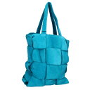 ボッテガヴェネタ BOTTEGA VENETA アルコ トート ムートンレザーイントレチャートトートバッグ(ブルー)【519042】【BS99】【小物】【中古...