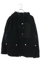 エルメス HERMES サイズ:50 24AW ウール フード付きコート(ネイビー)【209042】【SB01】【メンズ】【中古】bb169#rinkan*S