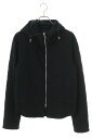 クロムハーツ Chrome Hearts サイズ:M キルティングジップアップパーカー(ブラック×シルバー)【309042】【GZ11】【メンズ】【中古】bb4...