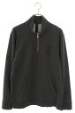 クロムハーツ Chrome Hearts サイズ:M Y NOT SLO RIDE 1 2 ZIP ロゴ刺繍ハーフジップスウェットスウェット(ブラック調)【20...