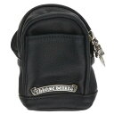 クロムハーツ Chrome Hearts BAG WRISTHIM BACK PACK バッグリストムバックパックレザーブレスレット(ブラック×シルバー 総重...