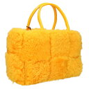 ボッテガヴェネタ BOTTEGA VENETA アルコ トート ムートンマキシイントレチャートトートバッグ(イエロー)【509042】【BS55】【小物】【中...