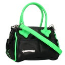 クロムハーツ Chrome Hearts MOCHITA HAND BAG クロスパッチ2WAYショルダーハンドバッグ(ブラック×グリーン)【609042】【...