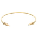 クロムハーツ Chrome Hearts 22K SPIKE CUFF ゴールドブレスレット(イエローゴールド 10.20g)【319042】【OS06】【小...