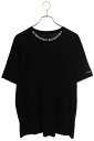クロムハーツ Chrome Hearts サイズ:L CH T-SHRT 1 ネックロゴTシャツ(ブラック)【704052】【GZ11】【メンズ】【中古】bb205#rinkan*B