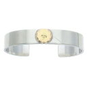 ゴローズ goro's サイズ:M 平打ちブレス M ブレスレット(シルバー×ゴールド 33.16g)【619042】【HJ08】【小物】【中古】bb153#r...