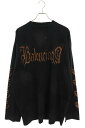 バレンシアガ BALENCIAGA サイズ:3 739783 TOVE1 デストロイ加工ヘビーメタル長袖カットソー(ブラック)【629042】【SS13】【メン...