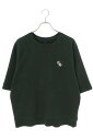 クロムハーツ Chrome Hearts サイズ:L SLOW RIDE CH刺繍スウェットTシャツスウェット(グリーン×シルバー)【829042】【SS07】...