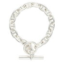 エルメス HERMES サイズ:17LINK Chaine d'Ancre MM シェーヌダンクルMMシルバーブレスレット(シルバー 57.69g)【50014...