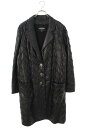 シャネル CHANEL サイズ:38 P59585C00356 ココマークボタンレザーコート(ブラック)【039042】【BS55】【レディース】【中古】bb3...